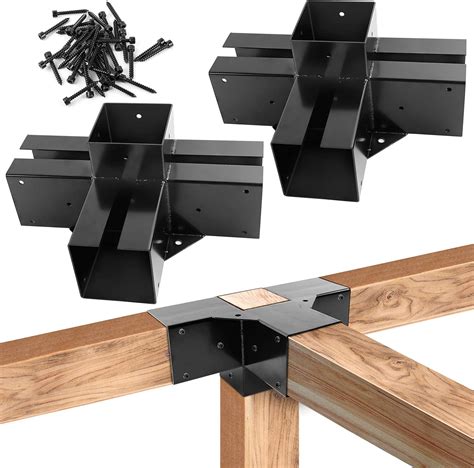 black metal brackets for pergola|wall mount pergola brackets.